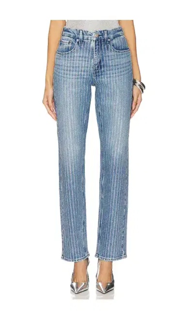 Good American Good Icon Rhinestone Jeans | Thumbnail 1 Good American Good Icon Rhinestone Jeans | Thumbnail 1