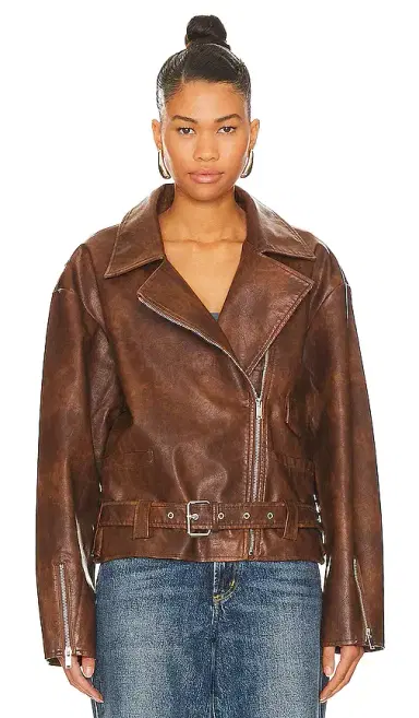 superdown Lana Faux Leather Jacket | Thumbnail 2 superdown Lana Faux Leather Jacket | Thumbnail 2