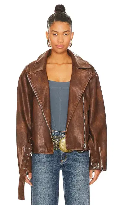 superdown Lana Faux Leather Jacket | Thumbnail 1 superdown Lana Faux Leather Jacket | Thumbnail 1