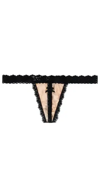 Hanky Panky AFTER MIDNIGHT Tulle Open Crotch G-String | Thumbnail 1 Hanky Panky AFTER MIDNIGHT Tulle Open Crotch G-String | Thumbnail 1