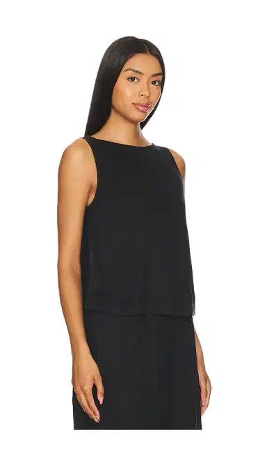 eberjey Organic Linen Crop Tank | Thumbnail 2 eberjey Organic Linen Crop Tank | Thumbnail 2