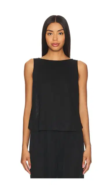 eberjey Organic Linen Crop Tank | Thumbnail 1 eberjey Organic Linen Crop Tank | Thumbnail 1