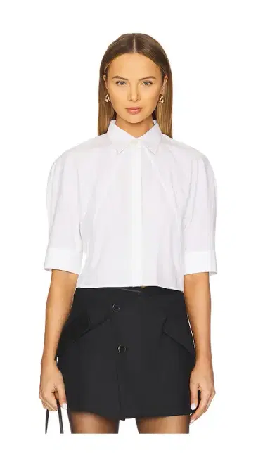 Helmut Lang Short Sleeve Articulated Top | Thumbnail 1 Helmut Lang Short Sleeve Articulated Top | Thumbnail 1
