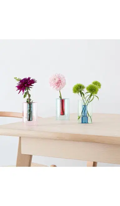 Block Design Small Reversible Glass Vase | Thumbnail 2 Block Design Small Reversible Glass Vase | Thumbnail 2