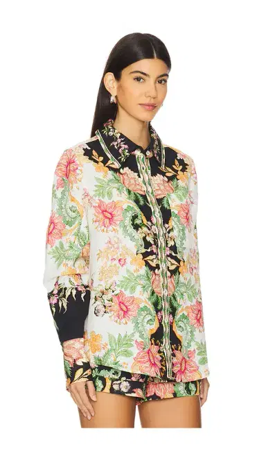 Hemant & Nandita Oversized Shirt With Hand Crafted Buttons | Thumbnail 2 Hemant & Nandita Oversized Shirt With Hand Crafted Buttons | Thumbnail 2