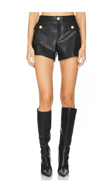 L'AGENCE Dionne Faux Leather Short | Thumbnail 1 L'AGENCE Dionne Faux Leather Short | Thumbnail 1