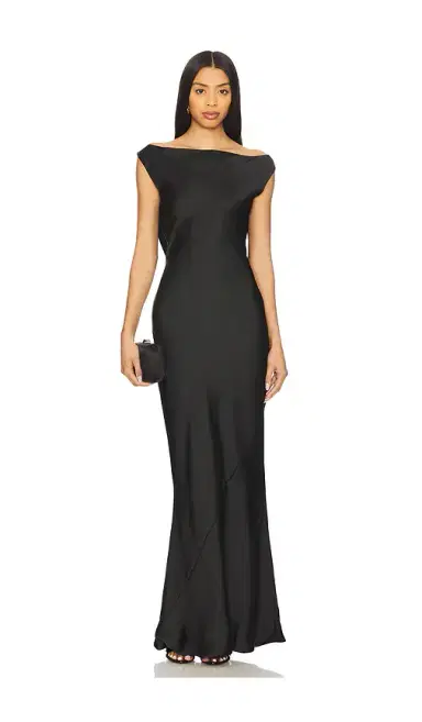 Norma Kamali Sleeveless Low Back Drape Gown | Thumbnail 2 Norma Kamali Sleeveless Low Back Drape Gown | Thumbnail 2