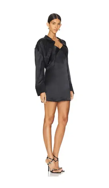 Alexander Wang Prestyled Slip Dress With Bolero Combo | Thumbnail 2 Alexander Wang Prestyled Slip Dress With Bolero Combo | Thumbnail 2