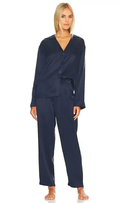 Washable Silk Long Sleeve Pant Set Washable Silk Long Sleeve Pant Set