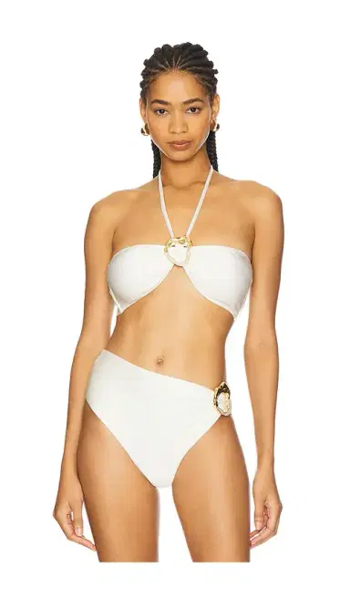 PatBO Jersey Sands Metallic Stone Bikini Top | Thumbnail 1 PatBO Jersey Sands Metallic Stone Bikini Top | Thumbnail 1