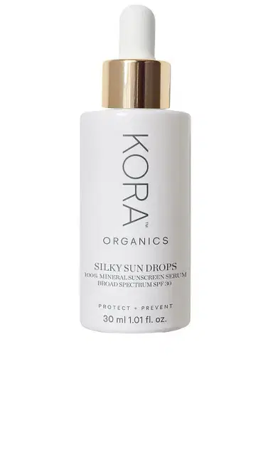 KORA Organics Silky Sun Drops 100% Mineral Sunscreen Serum SPF 30 | Thumbnail 1 KORA Organics Silky Sun Drops 100% Mineral Sunscreen Serum SPF 30 | Thumbnail 1