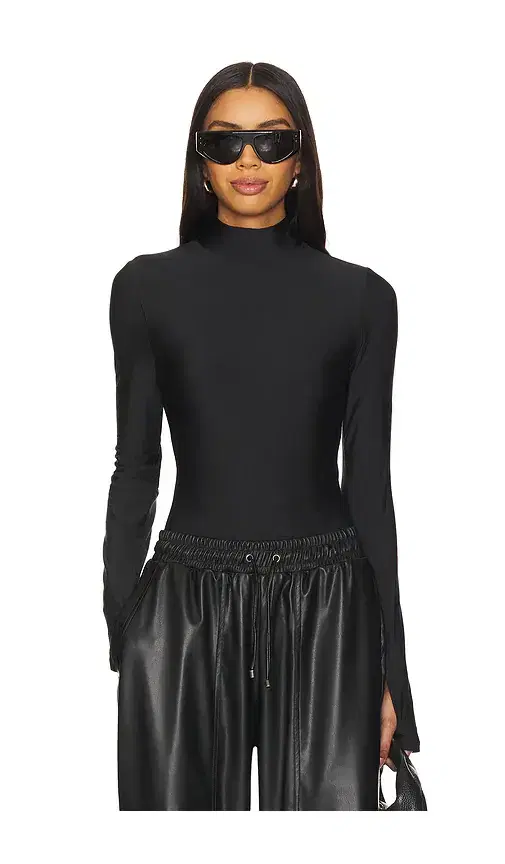 x Mona Kattan Mock Neck Bodysuit x Mona Kattan Mock Neck Bodysuit