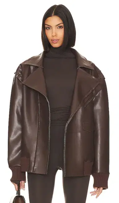 Norma Kamali Oversized Moto Jacket | Thumbnail 1 Norma Kamali Oversized Moto Jacket | Thumbnail 1