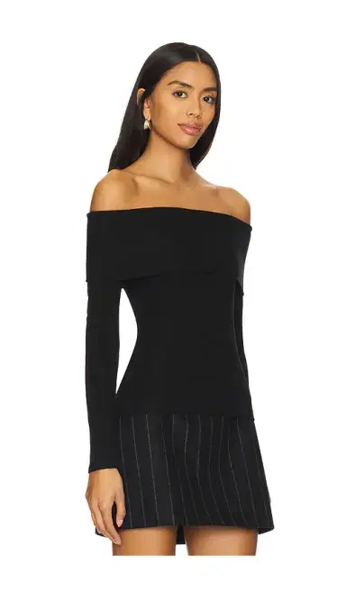 Theory Long Sleeve Off The Shoulder Top | Thumbnail 2 Theory Long Sleeve Off The Shoulder Top | Thumbnail 2