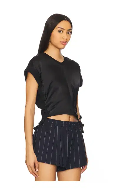 ALLSAINTS Mira Satin Tee | Thumbnail 2 ALLSAINTS Mira Satin Tee | Thumbnail 2