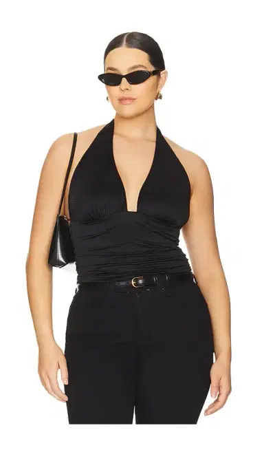 Good American Slinky Jersey Halter Top | Thumbnail 2 Good American Slinky Jersey Halter Top | Thumbnail 2
