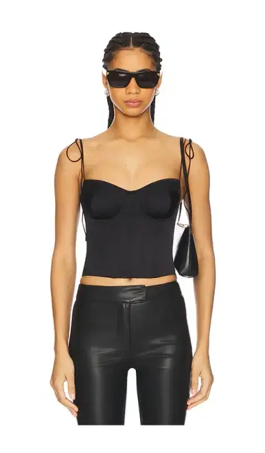 Good American Satin Bustier Top | Thumbnail 1 Good American Satin Bustier Top | Thumbnail 1