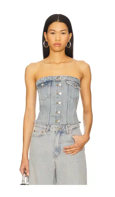 Dr. Denim Carli Denim Tube Top | Thumbnail 1 Dr. Denim Carli Denim Tube Top | Thumbnail 1