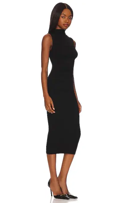 ENZA COSTA Silk Knit Sleeveless Twist Midi Dress | Thumbnail 2 ENZA COSTA Silk Knit Sleeveless Twist Midi Dress | Thumbnail 2