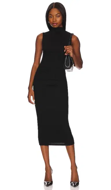 ENZA COSTA Silk Knit Sleeveless Twist Midi Dress | Thumbnail 1 ENZA COSTA Silk Knit Sleeveless Twist Midi Dress | Thumbnail 1
