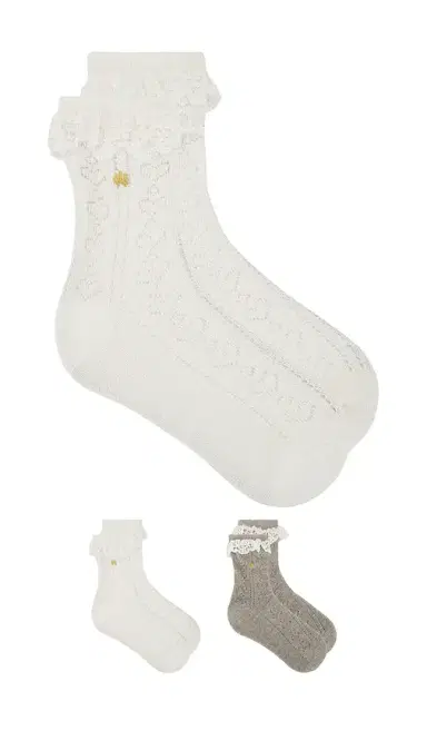 Lele Sadoughi Set Of 2 Heather Socks | Thumbnail 1 Lele Sadoughi Set Of 2 Heather Socks | Thumbnail 1