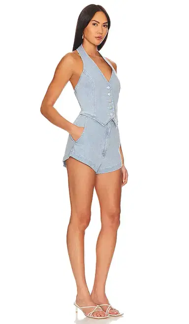 Amanda Uprichard Kelso Romper | Thumbnail 2 Amanda Uprichard Kelso Romper | Thumbnail 2