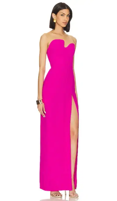 Amanda Uprichard X Revolve Strapless Puzzle Gown | Thumbnail 2 Amanda Uprichard X Revolve Strapless Puzzle Gown | Thumbnail 2