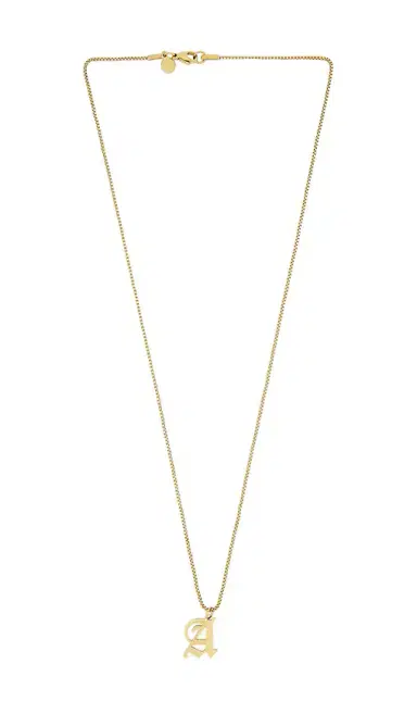 petit moments Old English Initial Necklace | Thumbnail 1 petit moments Old English Initial Necklace | Thumbnail 1