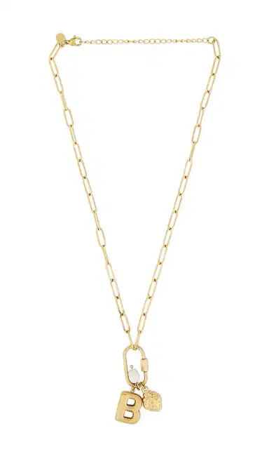 petit moments Carabiner Initial Charm Necklace | Thumbnail 1 petit moments Carabiner Initial Charm Necklace | Thumbnail 1