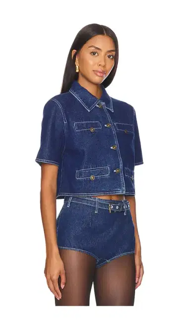 LIONESS Halston Denim Top | Thumbnail 2 LIONESS Halston Denim Top | Thumbnail 2