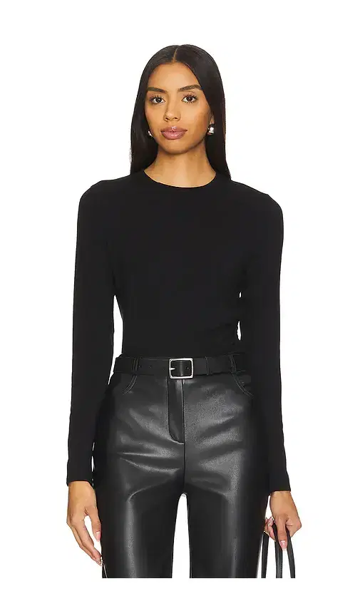 Side Drape Long Sleeve Crew Side Drape Long Sleeve Crew