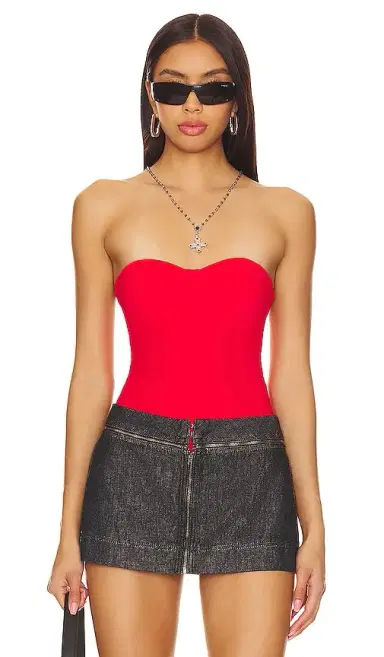superdown Stef Bustier Bodysuit | Thumbnail 1 superdown Stef Bustier Bodysuit | Thumbnail 1