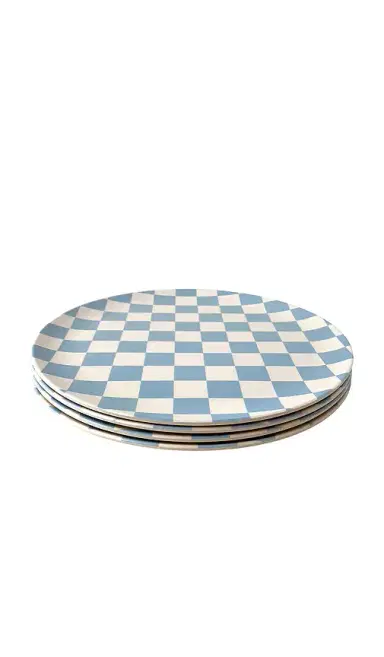 Xenia Taler Diner Check Dinner Plates Set Of 4 | Thumbnail 2 Xenia Taler Diner Check Dinner Plates Set Of 4 | Thumbnail 2
