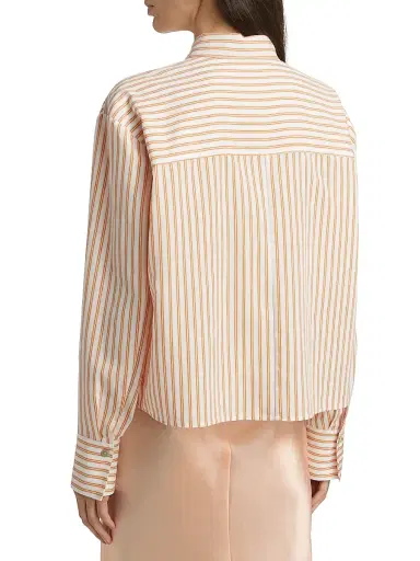 Vince Women's Till Stripe Cropped Shirt | Thumbnail 5 Vince Women's Till Stripe Cropped Shirt | Thumbnail 5