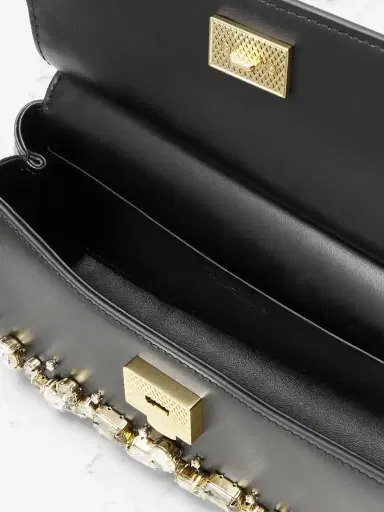 Dolce & Gabbana Sicily Small Crystal-embellished Leather Shoulder Bag | Thumbnail 5 Dolce & Gabbana Sicily Small Crystal-embellished Leather Shoulder Bag | Thumbnail 5