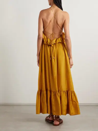 Zimmermann Rhiannon Ruffled Silk Maxi Dress | Thumbnail 3 Zimmermann Rhiannon Ruffled Silk Maxi Dress | Thumbnail 3
