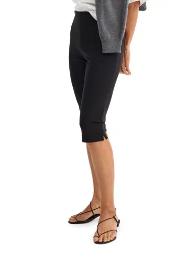 Róhe Women's Capri Scuba Trousers - Black | Thumbnail 4 Róhe Women's Capri Scuba Trousers - Black | Thumbnail 4