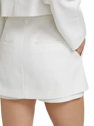 Vince Women's Mid-Rise Tailored Stretch Cotton Skort | Thumbnail 6 Vince Women's Mid-Rise Tailored Stretch Cotton Skort | Thumbnail 6