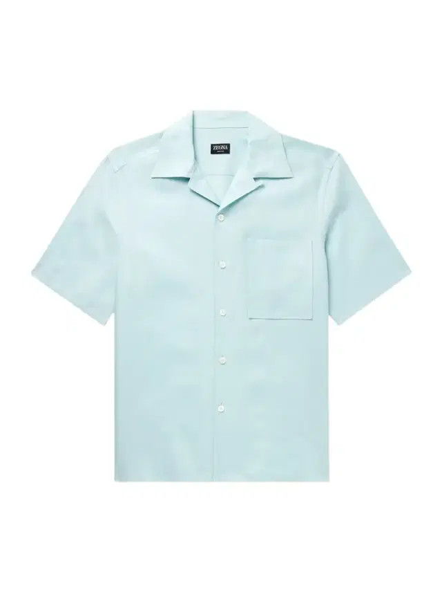 Convertible-Collar Oasi Linen Shirt - Men Convertible-Collar Oasi Linen Shirt - Men