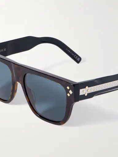 DIOR Eyewear CD Diamond S6I Havana Square Acetate Sunglasses - Men | Thumbnail 3 DIOR Eyewear CD Diamond S6I Havana Square Acetate Sunglasses - Men | Thumbnail 3