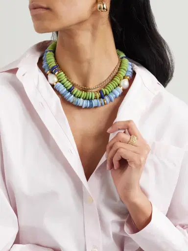Lizzie Fortunato Laguna Gold-tone Beaded Necklace | Thumbnail 5 Lizzie Fortunato Laguna Gold-tone Beaded Necklace | Thumbnail 5