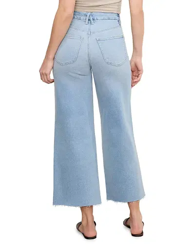Good American Women's Compression Denim Good Waist Crop Palazzo Jeans - Indigo | Thumbnail 6 Good American Women's Compression Denim Good Waist Crop Palazzo Jeans - Indigo | Thumbnail 6