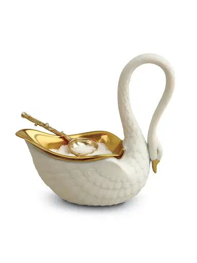 L'Objet Porcelain Swan Salt Cellar - White | Thumbnail 2 L'Objet Porcelain Swan Salt Cellar - White | Thumbnail 2