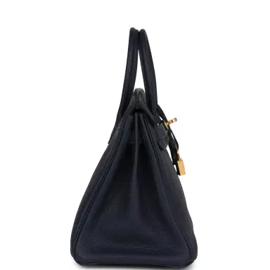 HERMÈS Hermes Birkin 25 Bleu Nuit Togo Gold Hardware | Thumbnail 3 HERMÈS Hermes Birkin 25 Bleu Nuit Togo Gold Hardware | Thumbnail 3