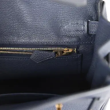 HERMÈS Hermes Birkin 25 Bleu Nuit Togo Gold Hardware | Thumbnail 9 HERMÈS Hermes Birkin 25 Bleu Nuit Togo Gold Hardware | Thumbnail 9