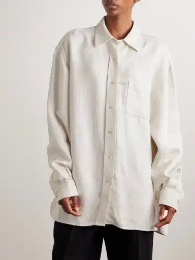 The Row Nesson Linen-twill Shirt | Thumbnail 3 The Row Nesson Linen-twill Shirt | Thumbnail 3