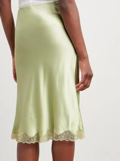 The Row Irene Lace-trimmed Silk-charmeuse Skirt | Thumbnail 4 The Row Irene Lace-trimmed Silk-charmeuse Skirt | Thumbnail 4