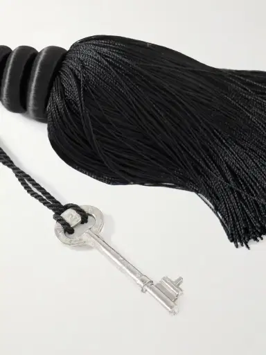 Sophie Buhai Tasseled Satin And Silver Bag Charm | Thumbnail 2 Sophie Buhai Tasseled Satin And Silver Bag Charm | Thumbnail 2