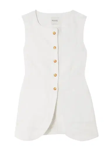 Posse Emma Linen Vest | Thumbnail 1 Posse Emma Linen Vest | Thumbnail 1