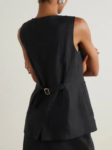 Posse Emma Linen Vest | Thumbnail 3 Posse Emma Linen Vest | Thumbnail 3